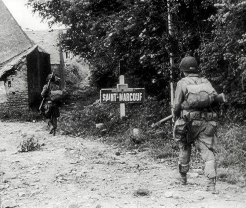 Во время войны и сегодня, фотографии из Нормандии