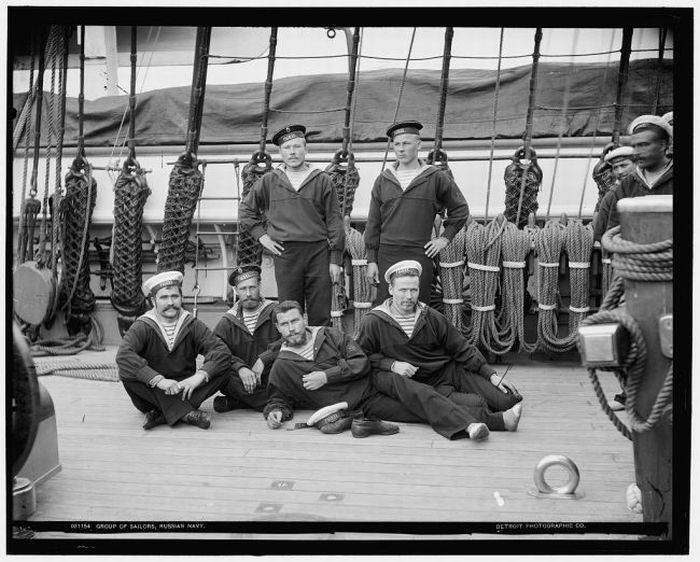 Ретро фотографии русских моряков 1893 года