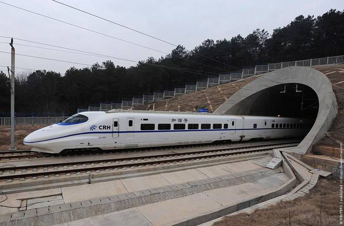 Скоростные поезда в Китае (17 фото)