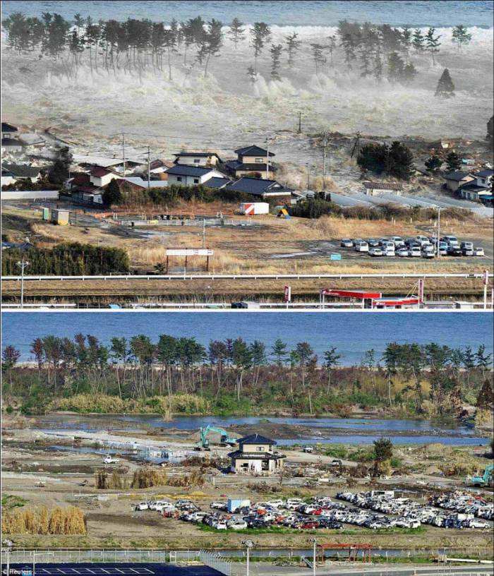 Восстановление Японии после цунами (14 фото)