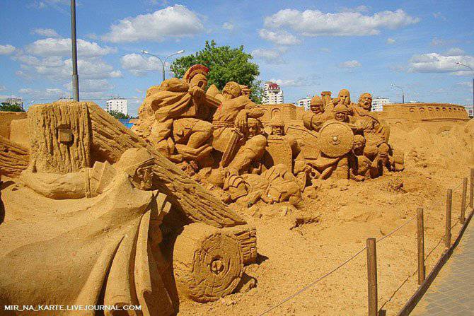 "Великая Римская империя" из песка в Москве