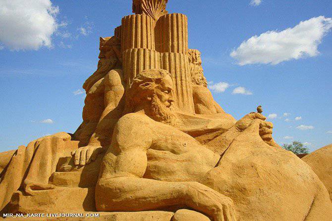 "Великая Римская империя" из песка в Москве