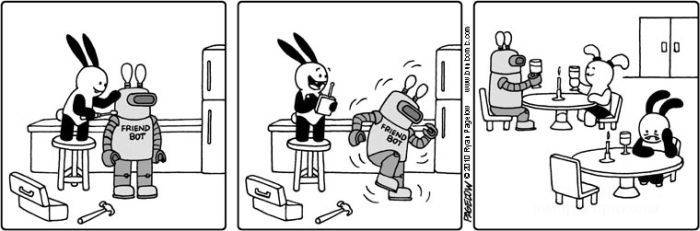 Забавные комиксы про кролика