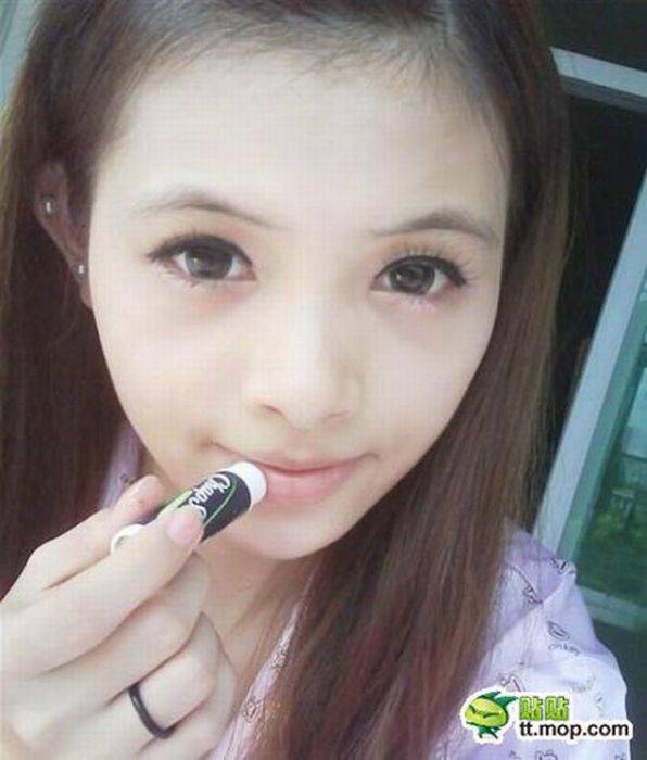 Китаянка даёт уроки макияжа (60 фото)