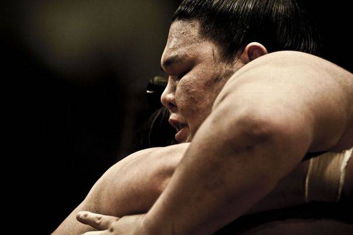 Фотографии древнейшей японской борьбы - сумо