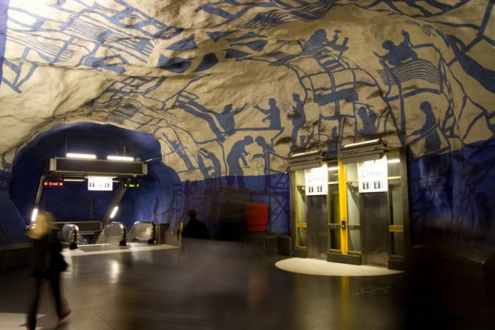 Необычное метро в Стокгольме