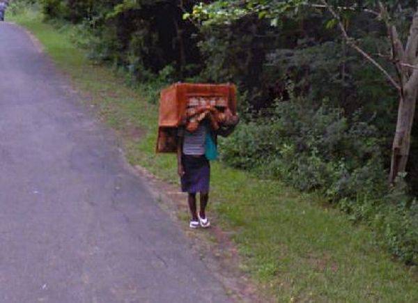 Странные фото с веб-путешествий по Google Street View