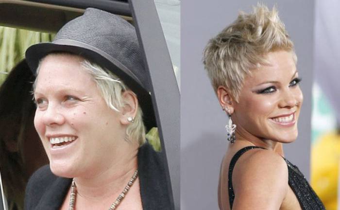 Знаменитости до и после макияжа (51 фото)