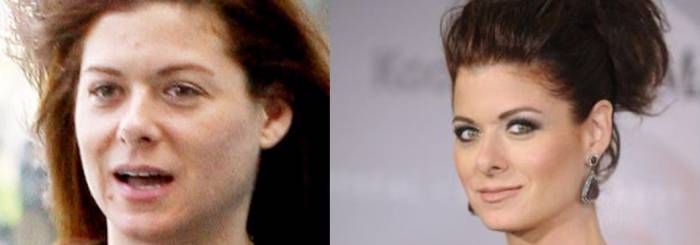 Знаменитости до и после макияжа (51 фото)