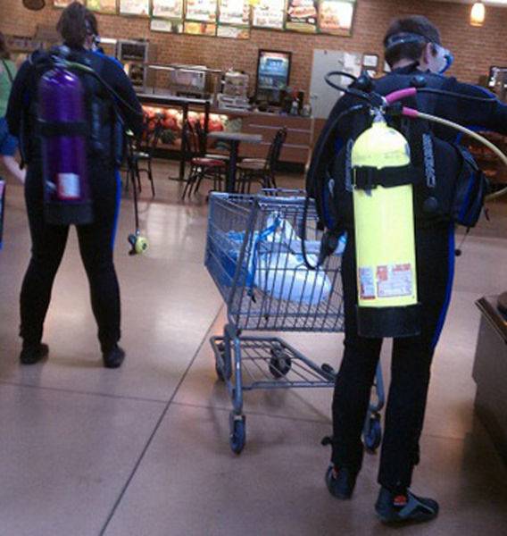 Странные люди в американских супермаркетах (46 фото)