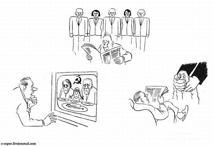 Взгляд иностранного карикатуриста о СССР