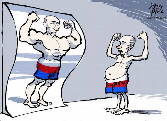 Иностранные карикатуры на выборы в России