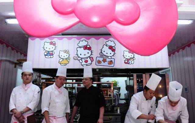 Китайский ресторан Hello Kitty (17 фото)