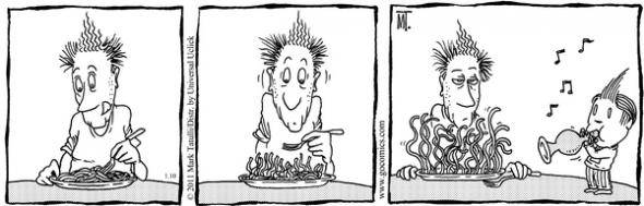 Забавные карикатуры о еде