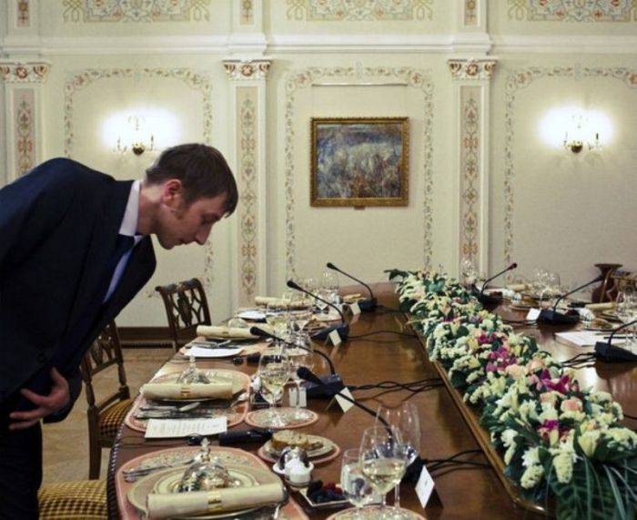 Ужин с Владимиром Владимировичем Путиным (12 фото)