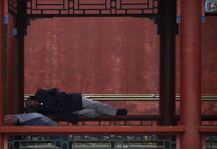 Как спят люди в Китае (50 фото)