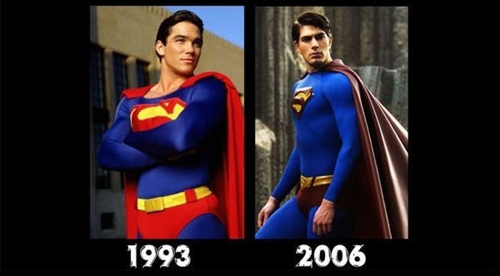 Как менялись костюмы супергероев (8 картинок)