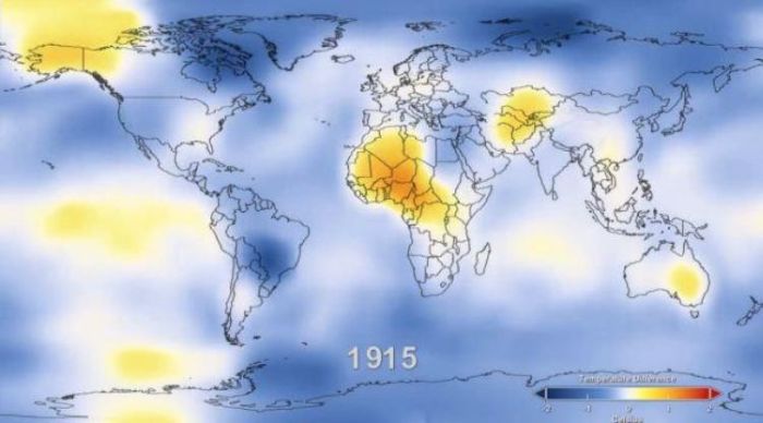 Как изменялась температура нашей планеты за 125 лет