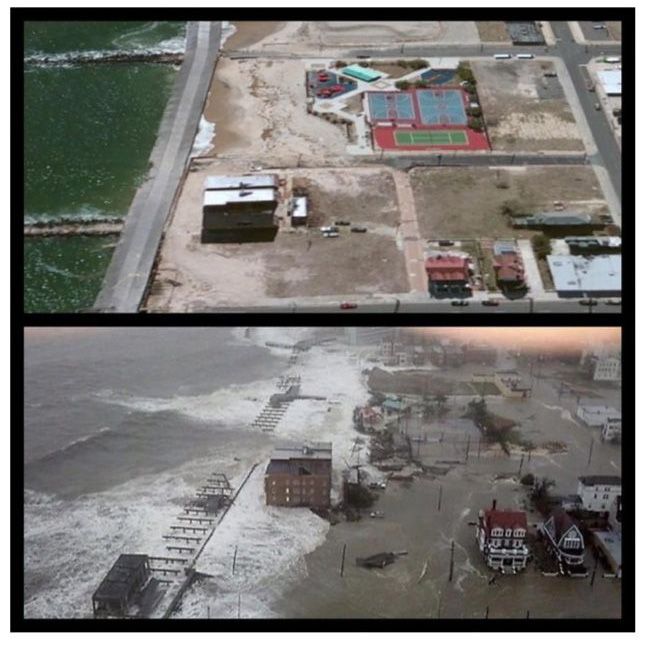 Последствия урагана "Сэнди" "до и после" (24 фото)