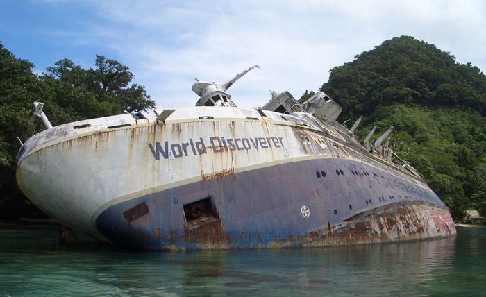 Круизный лайнер World Discoverer достопримечательность Соломоновых островов