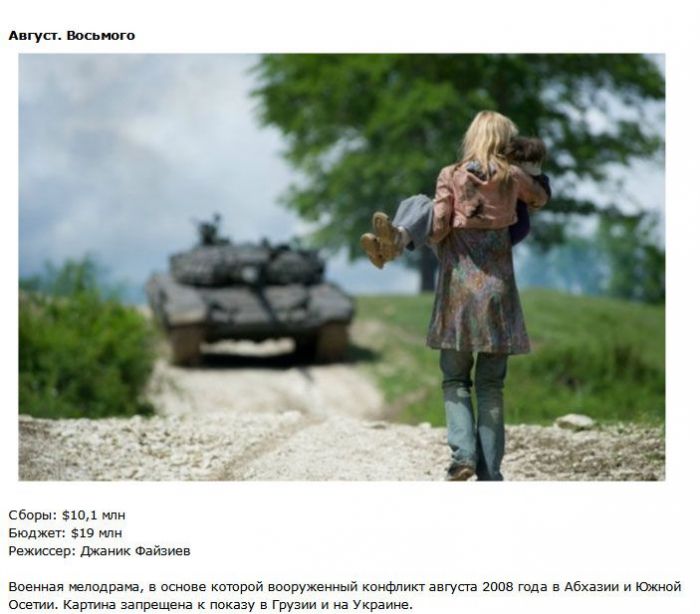 Самые провальные отечественные "шедевры кино и мультипликации" за 2012 год