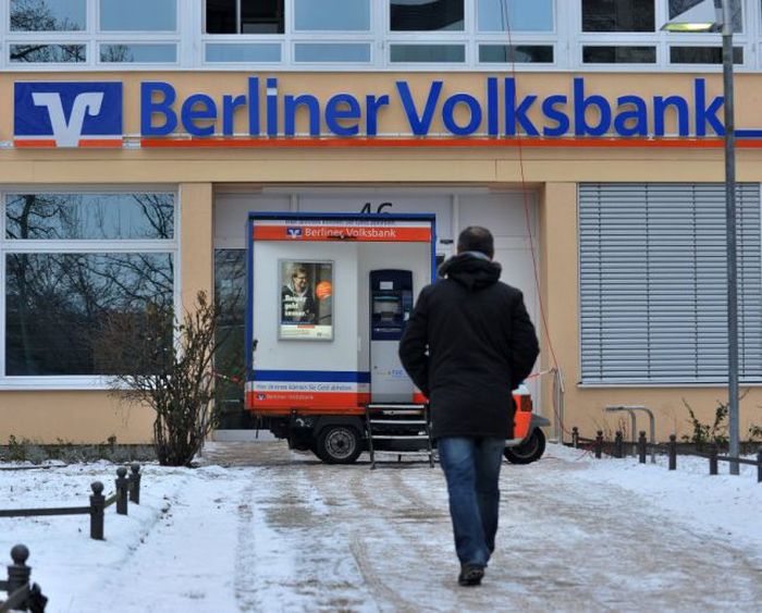 Необычное ограбление банка в Германии