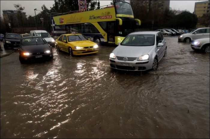 Сильнейшее наводнение в Греции