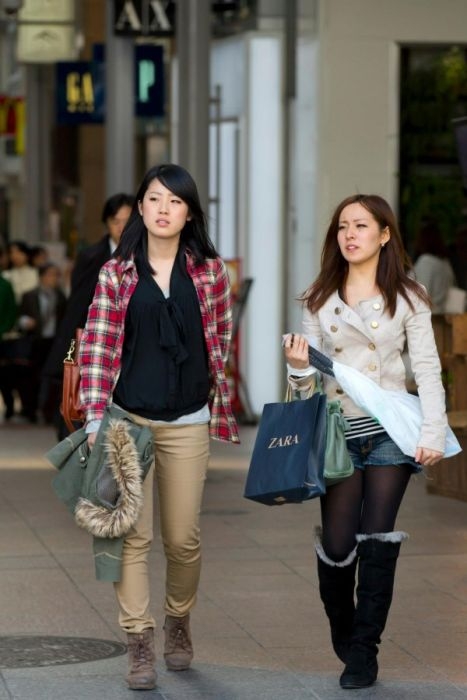 Подборка японских девушек в повседневной жизни