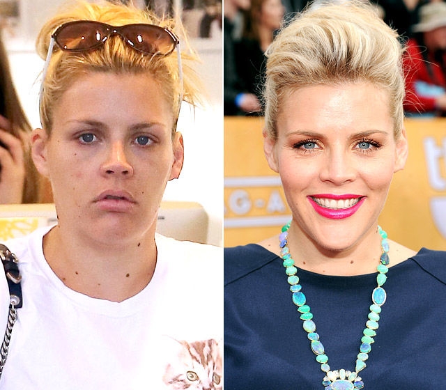 Знаменитости до и после макияжа