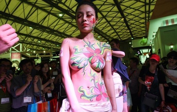 Фестиваль боди-арта в Шанхае