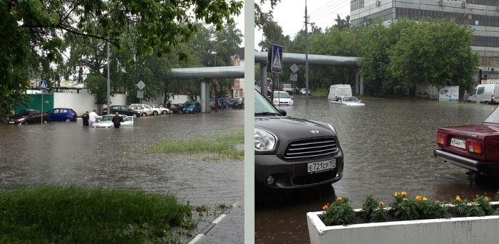 Москву затопило?