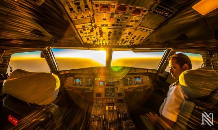 Удивительные фотографии из кабины пилота (7 фото)