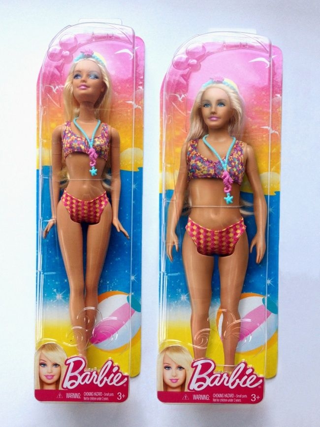 Кукла Барби с фигурой обыкновенной 19-летней девушки
