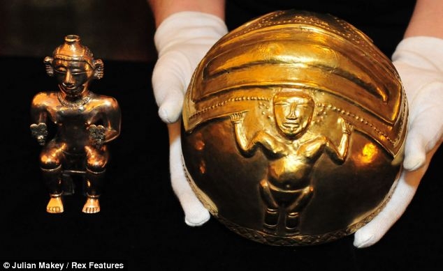 Выставка золотых артефактов из Эльдорадо