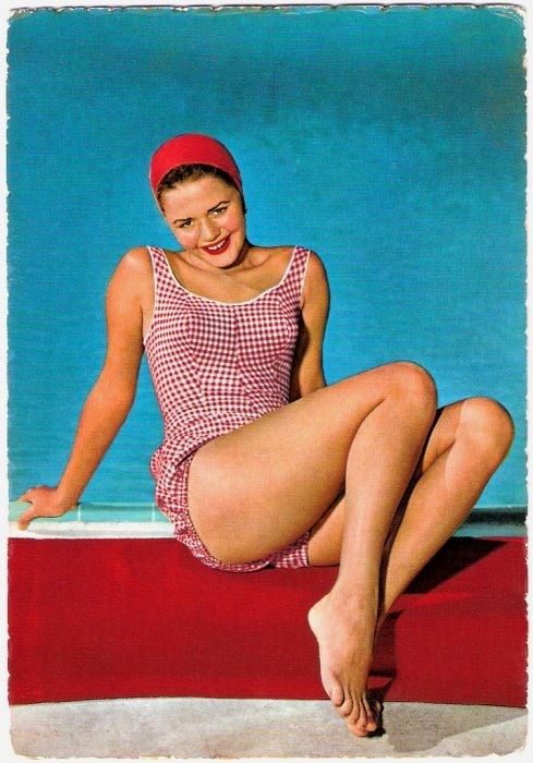 Женские купальники 40-50х годов прошлого века