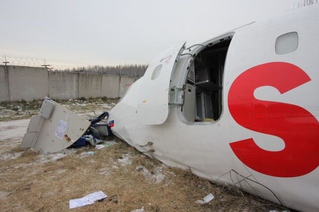 Самолет после катастрофы в Домодедово, прошло 3 года