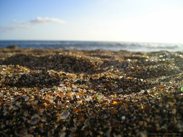 Стеклянный пляж Форт Брэгг