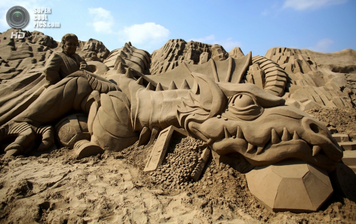 Фестиваль песчаных скульптур в Британии