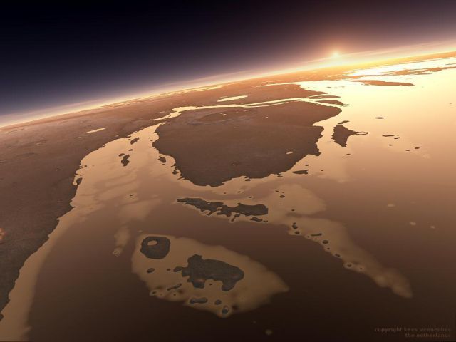 Восход солнца на Марсе
