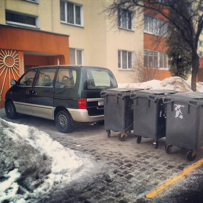 Автоместь за неправильную парковку в Минске