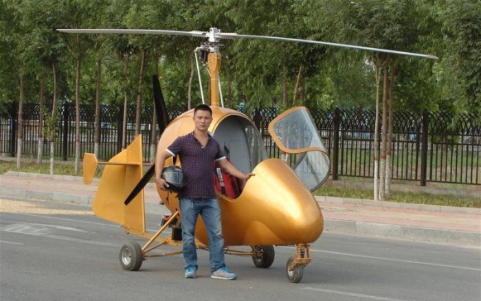 Китайский конструктор-любитель сделал собственный вертолет