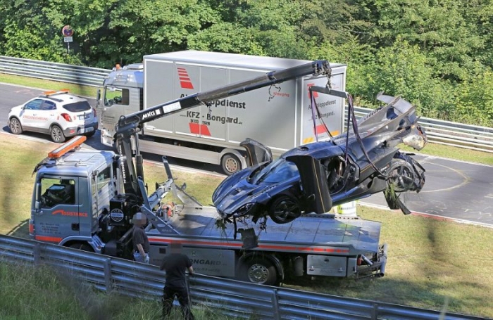 На трассе Нюрбургринг разбили гиперкар Koenigsegg One:1 за 6 миллионов долларов