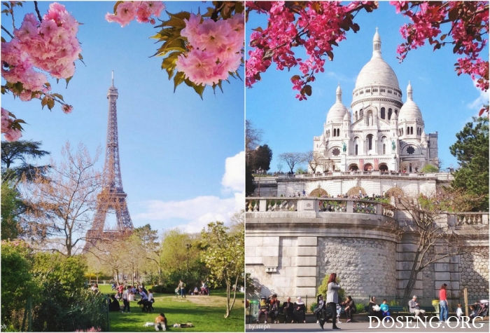 Красочные фотографии улиц Парижа