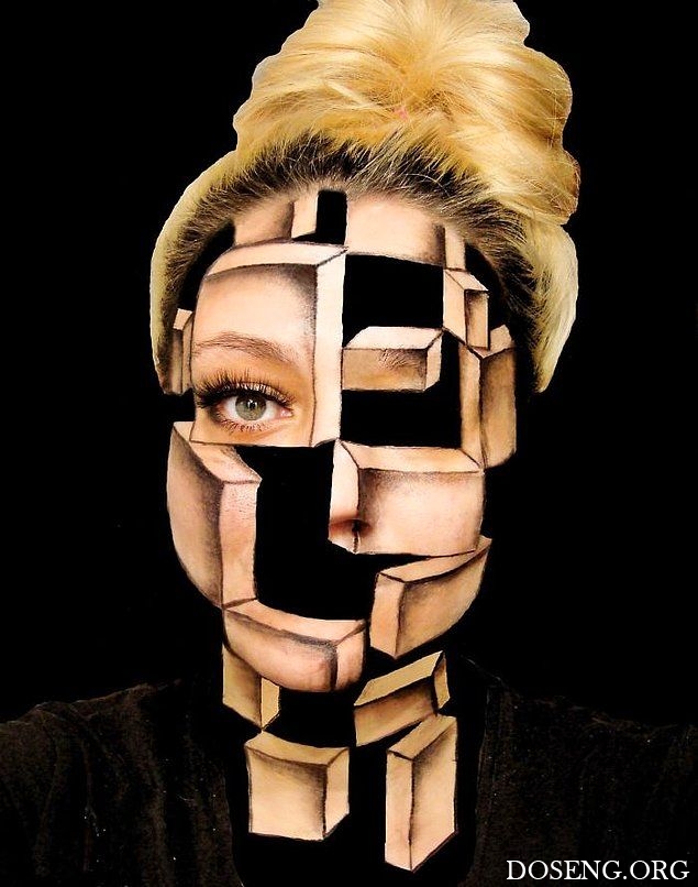Хорватская художница рисует на своем лице сумасшедшие иллюзии