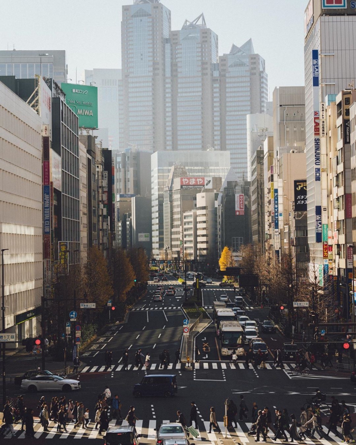 Улицы японских городов на снимках Такеши Хаякавы