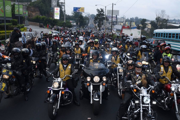 Паломничество байкеров в честь Черного Христа в Гватемале