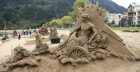 Выставска скульптур из песка
