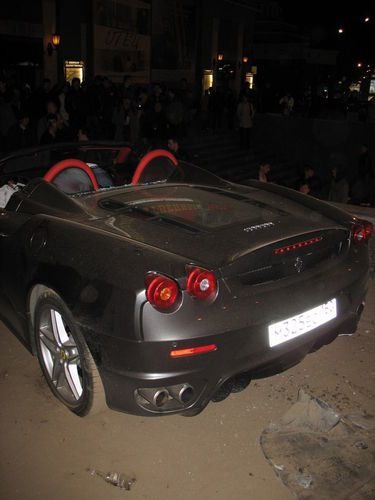 Авария Ferrari на Арбате(27 фото)