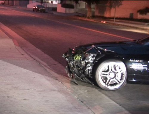 Линдси Лохан попала в аварию (7 фото + видео)
